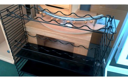 REK FLESSENREK MUURMODEL ZWART METAAL