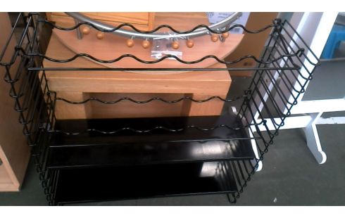 REK FLESSENREK MUURMODEL ZWART METAAL