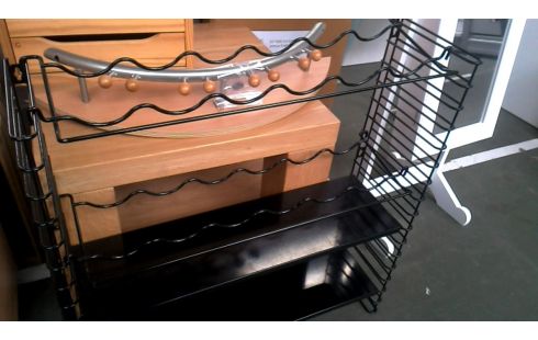 REK FLESSENREK MUURMODEL ZWART METAAL