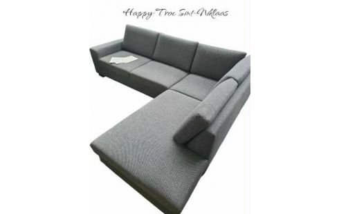 ECKSOFA IKEA STOFF GRAU SCHWARZ