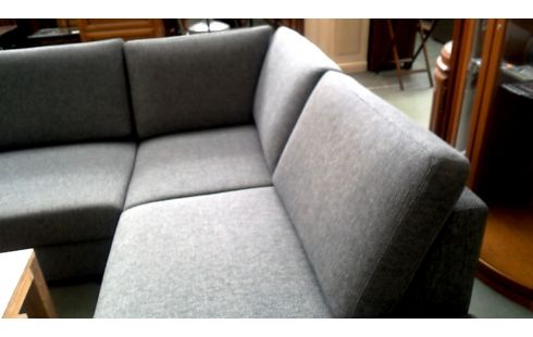 ECKSOFA IKEA STOFF GRAU SCHWARZ