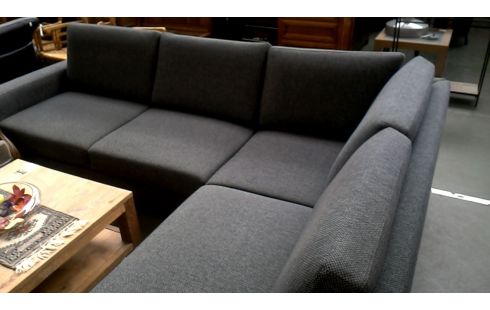 ECKSOFA IKEA STOFF GRAU SCHWARZ