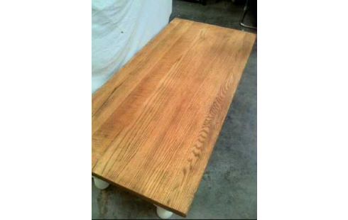 MESA SOFÁ BLANCO OBLONGO