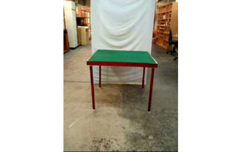 KARTENSPIELTISCH AUSKLAPPBAR GRÜN RÖTLICH