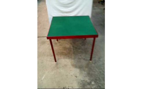 KARTENSPIELTISCH AUSKLAPPBAR GRÜN RÖTLICH