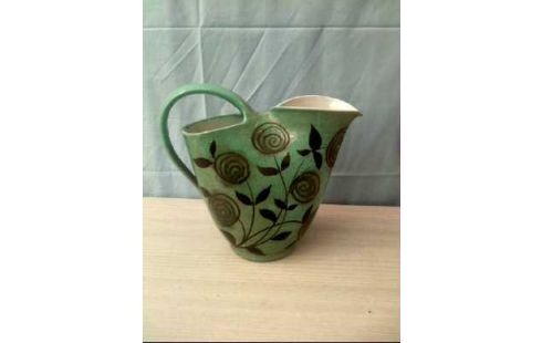 VASE TÜRKIS M. HENKEL <KRÖSSELBACH> FLORAL