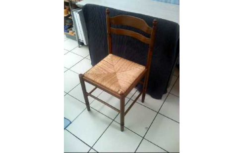 STUHL HOLZ SITZFLÄCHE GEFLOCHTEN