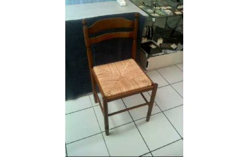 STUHL HOLZ SITZFLÄCHE GEFLOCHTEN