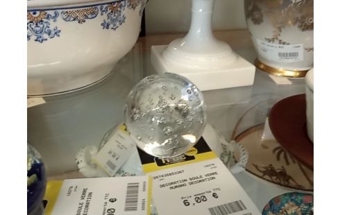 DECORATION BOULE VERRE MURANO
