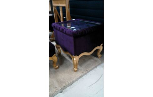 MUEBLE AUXILIAR MORADO TERCIOPELO CUADRADO