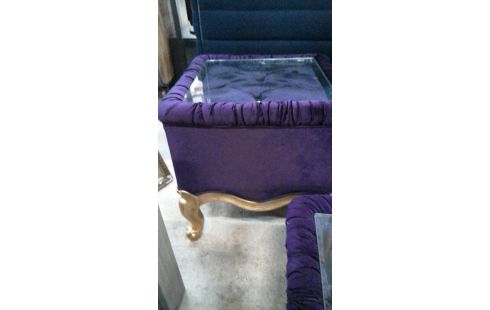 MUEBLE AUXILIAR MORADO TERCIOPELO CUADRADO