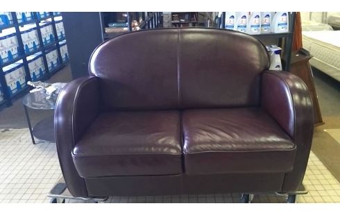 CANAPE CLUB 2 PLACES CUIR