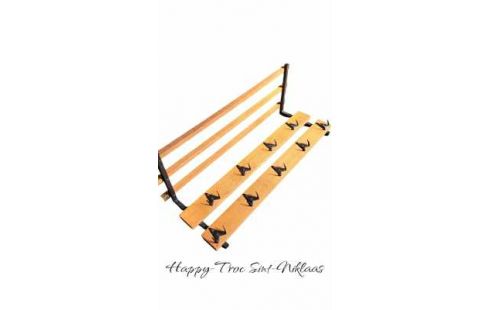 KLEIDERSTÄNDER IM VINTAGE-STIL METALL, , HOLZ