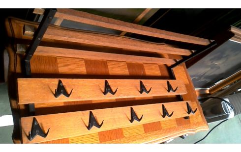 KLEIDERSTÄNDER IM VINTAGE-STIL METALL, , HOLZ