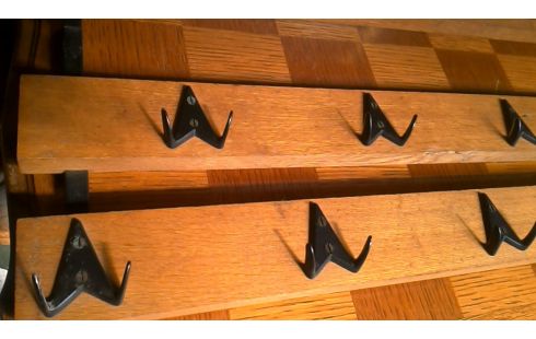 KLEIDERSTÄNDER IM VINTAGE-STIL METALL, , HOLZ