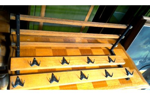 KLEIDERSTÄNDER IM VINTAGE-STIL METALL, , HOLZ