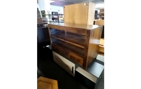 MEUBLE TV BOIS EXOTIQUE