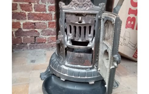 POELE A BOIS GODIN BRULE TOUT FONTE + BUSE