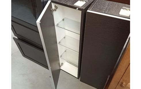 COLONNE DE SALLE DE BAIN STRAT BRUN A SUSPENDRE