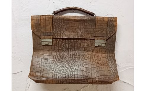 CARTABLE CUIR ANCIEN