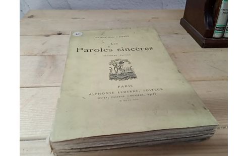LIVRE PAROLES SINCÈRES