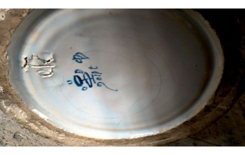 AGUAMANIL ANTIGUO BLANCA AZUL