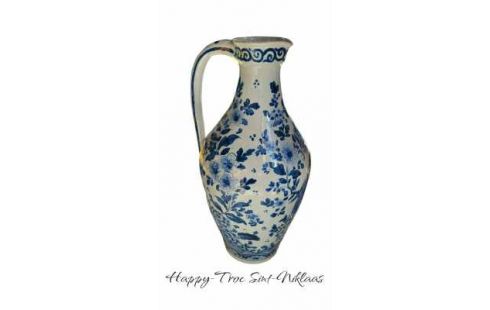 AGUAMANIL ANTIGUO BLANCA AZUL