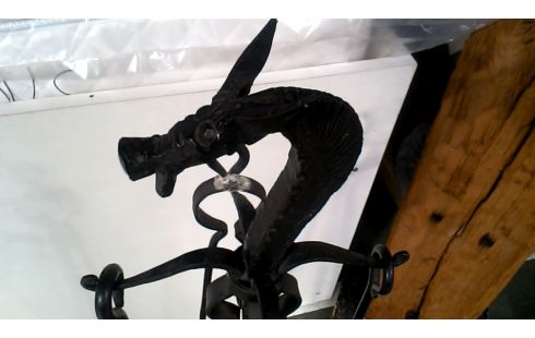 JUEGO DE CHIMENEA, , CABALLO HIERRO FORJA