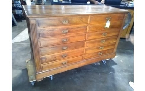 MEUBLE ANCIEN 12 TIROIRS