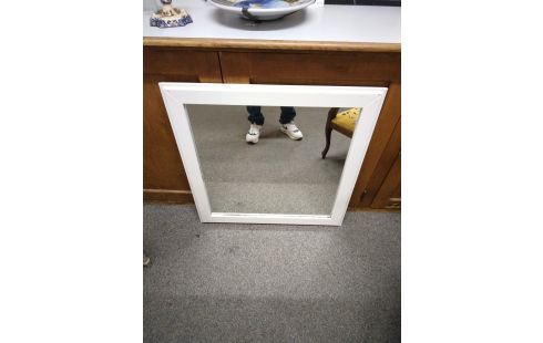 MIROIR CADRE BLANC