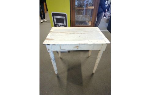 TABLE 1 TIROIR PATINE BEIGE