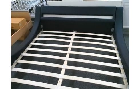 LIT MODERNE NOIR CUCHAGE 180X200