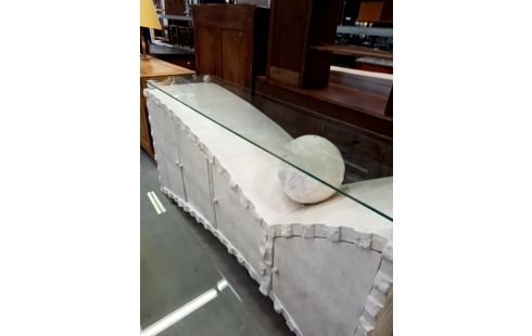 ENFILADE +MIROIR STYLE PIERRE ANTIQUE /CLE