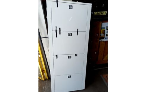 MEUBLE A CHAUSSURES LAQUÉ BLANC