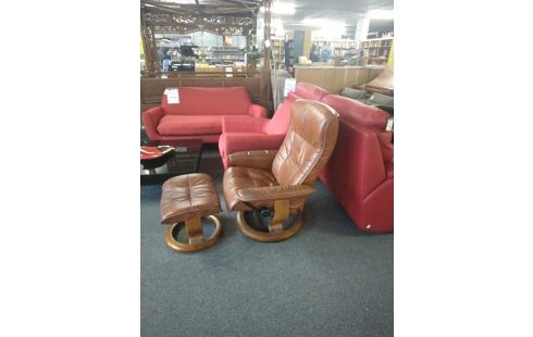 FAUTEUIL RELAX STRESSLESS REPOSE PIEDS