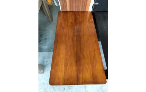 CONSOLE CONVERTIBLE EN TABLE MERISIERS 3 RALLONGE