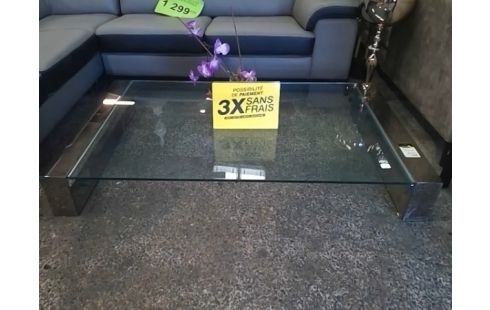 TABLE BASSE PLATEAU VERRE SIGNE ORSENIGO