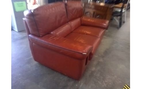 CANAPE CUIR 2 PLACES