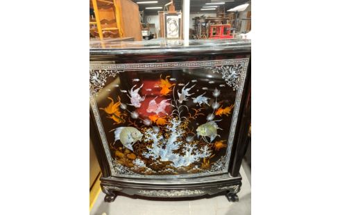 SALLE A MANGER ASIATIQUE TABLE+2FAUT+6CH+MEUB