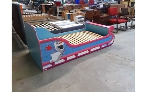 LIT DISNEY TRAINEAU LA REINE DES NEIGES +SOMMIER