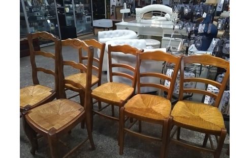 CHAISE BOIS ET PAILLE