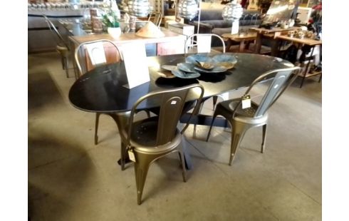 TABLE MARBRE NOIR 220 CM RICHMOND TROCADERO