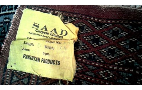 TAPIJT PAKISTAN HANDGEKNOOPT BORDEAUX GRIJS