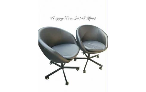 SILLA DE DESPACHO IKEA NEGRO IMITACIÓN CUERO LA UNIDAD