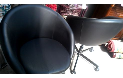 SILLA DE DESPACHO IKEA NEGRO IMITACIÓN CUERO LA UNIDAD