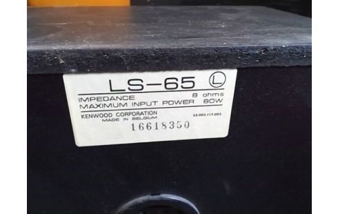 PAIRE D'ENCEINTES KENWOOD LS-65 80W