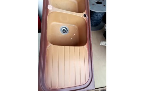 EVIER RÉSINE MARRON FLAMMÉ