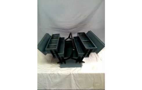 WERKZEUGKASTEN METALL TÜRKIS OHNE INHALT