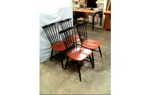 STUHL TEAKHOLZ 4ER-SET 60ER JAHRE VINTAGE