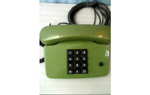 TELEFON M. ZAHLENBLOCK GRÜN VINTAGE